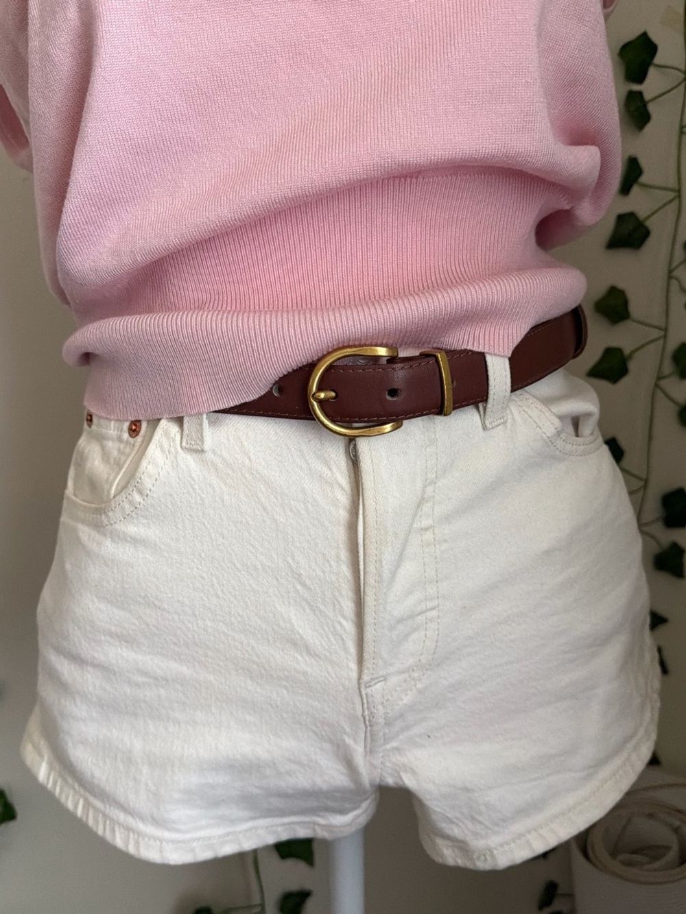 Levi's White Denim Jean Shorts